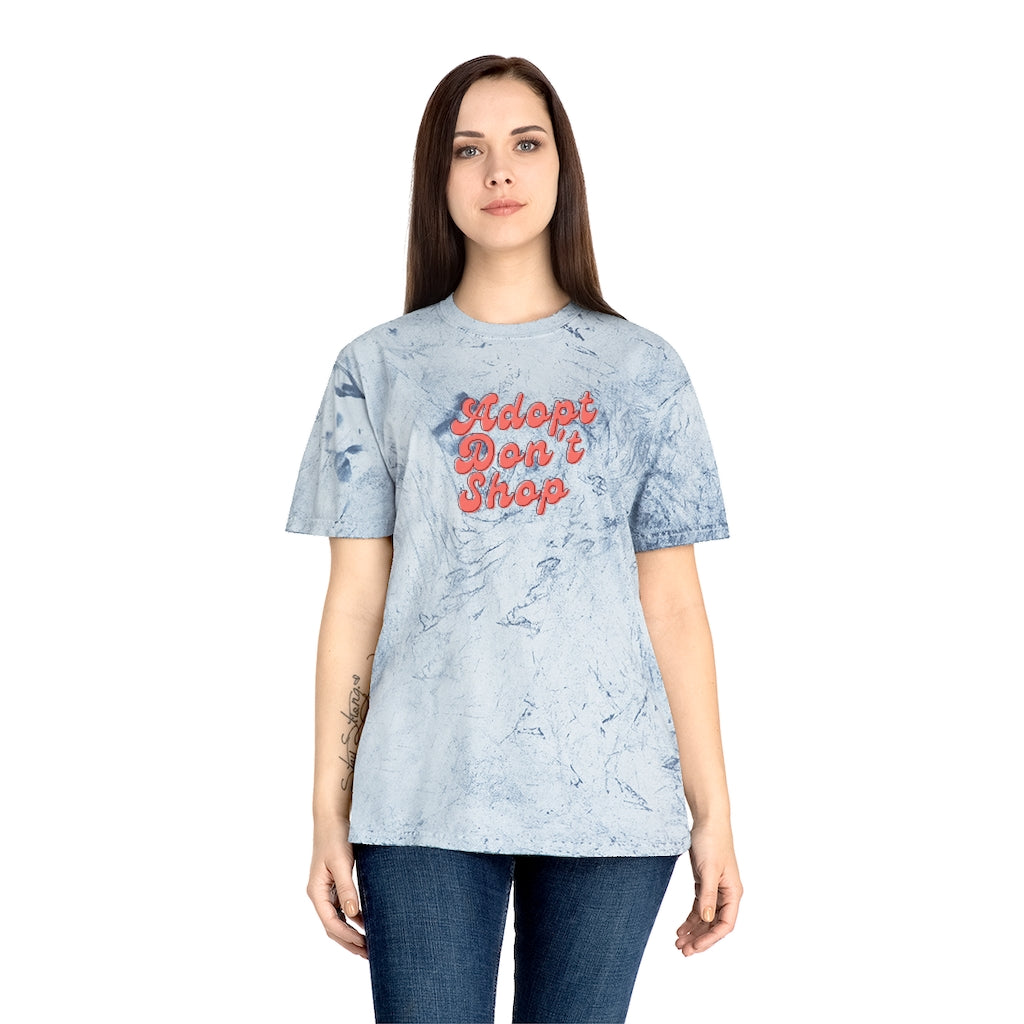 "Adopt Don't Shop" Color Blast T-Shirt