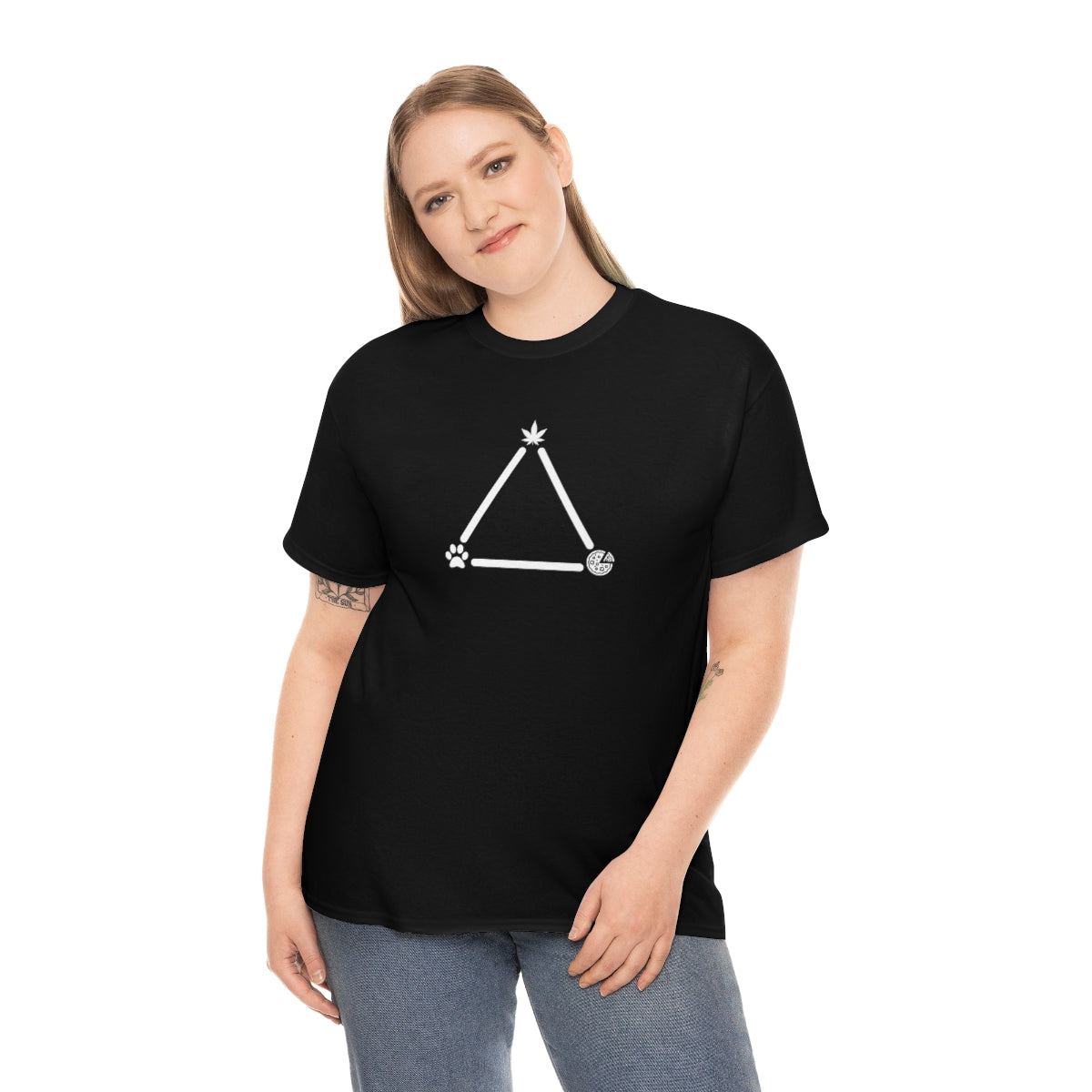 Pot, Puppies, Pizza Triangle Tee