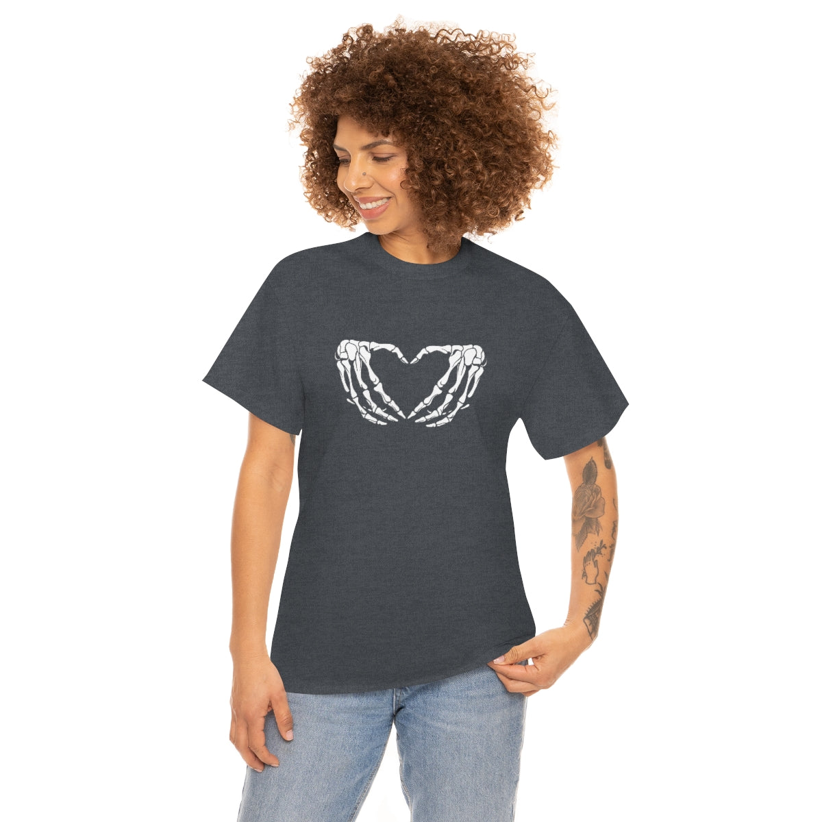 Skeleton Heart Cotton Tee