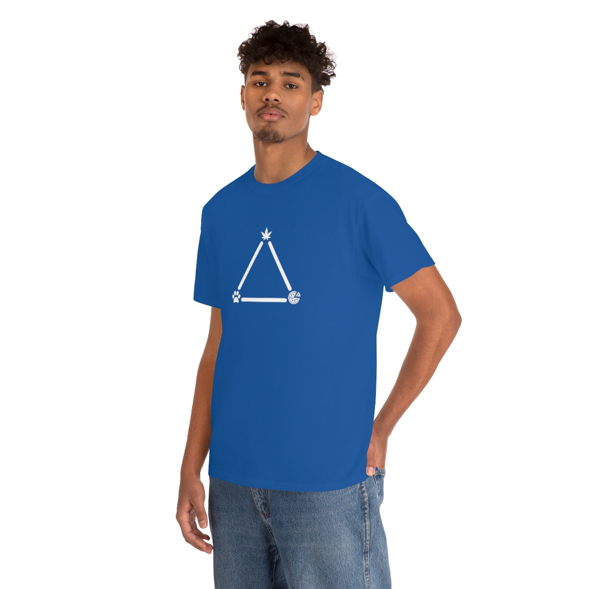 Pot, Puppies, Pizza Triangle Tee