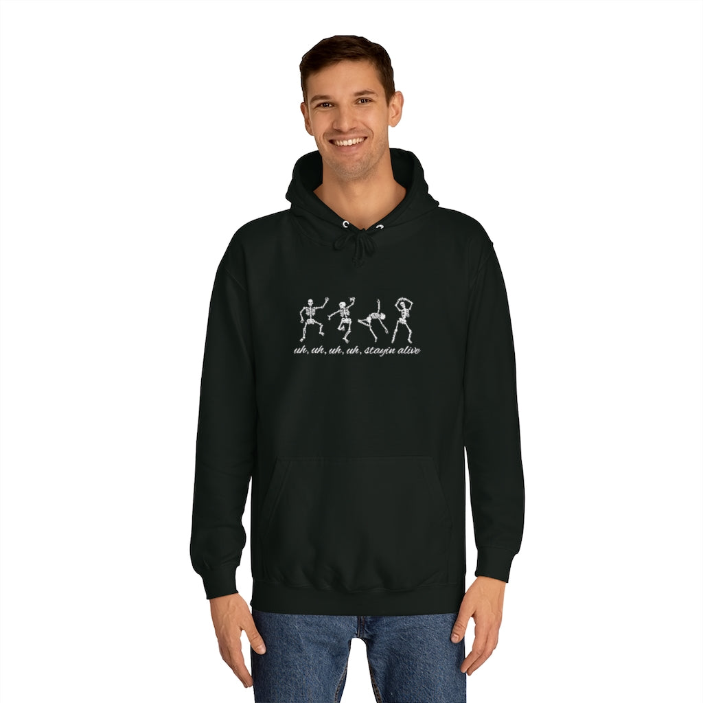 "Stayin' Alive" - Dancing Skeletons Hoodie