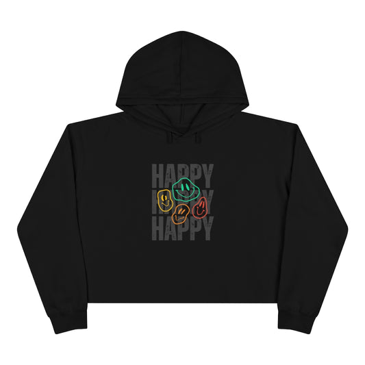 HAPPY Crop Hoodie