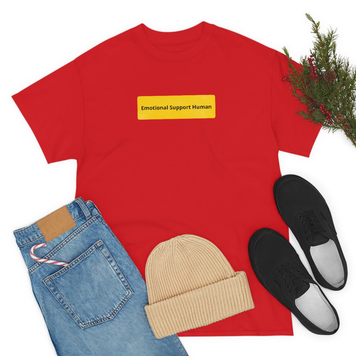 "Emotional Support Human" Tee