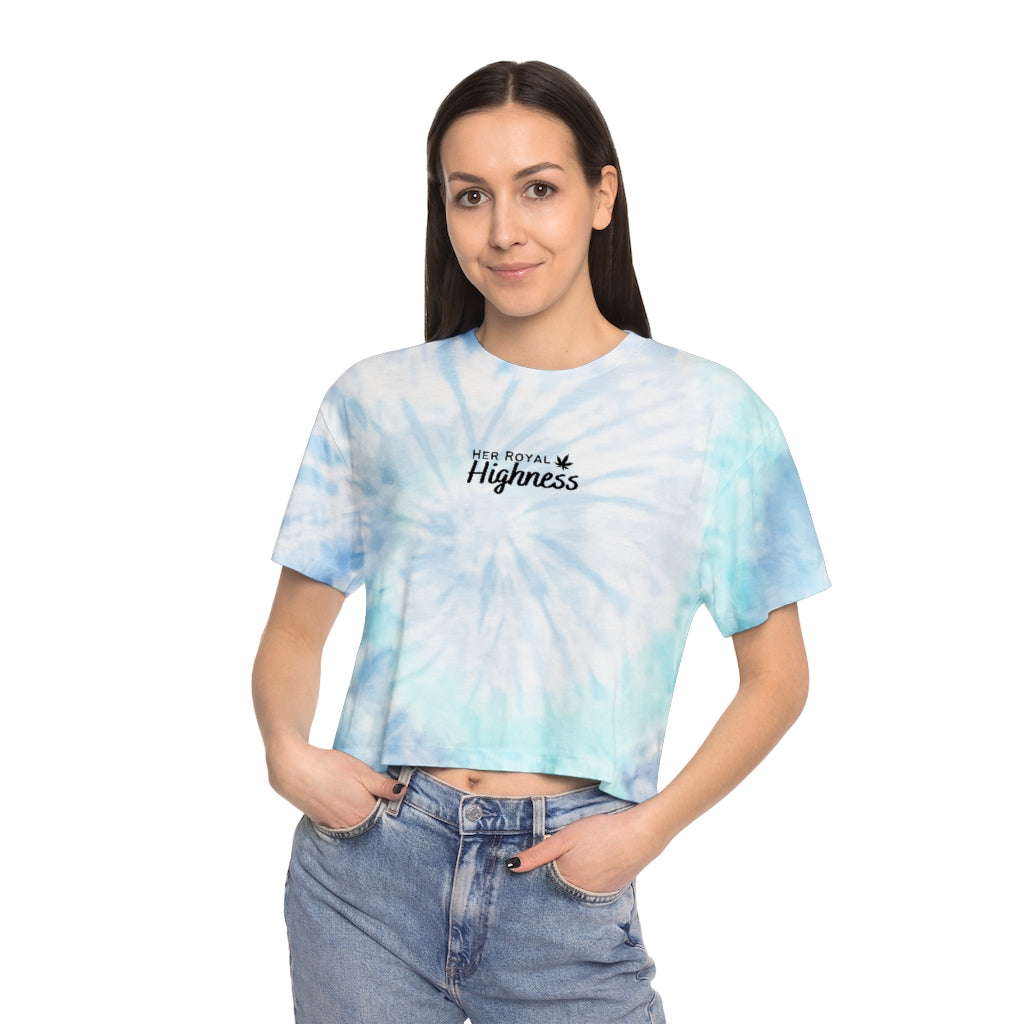 "Her Royal Highness" Tie-Dye Crop Tee