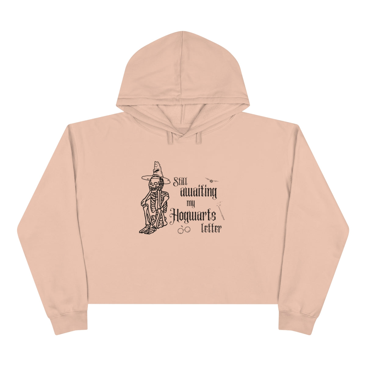 "Still awaiting my Hogwarts letter" Crop Hoodie