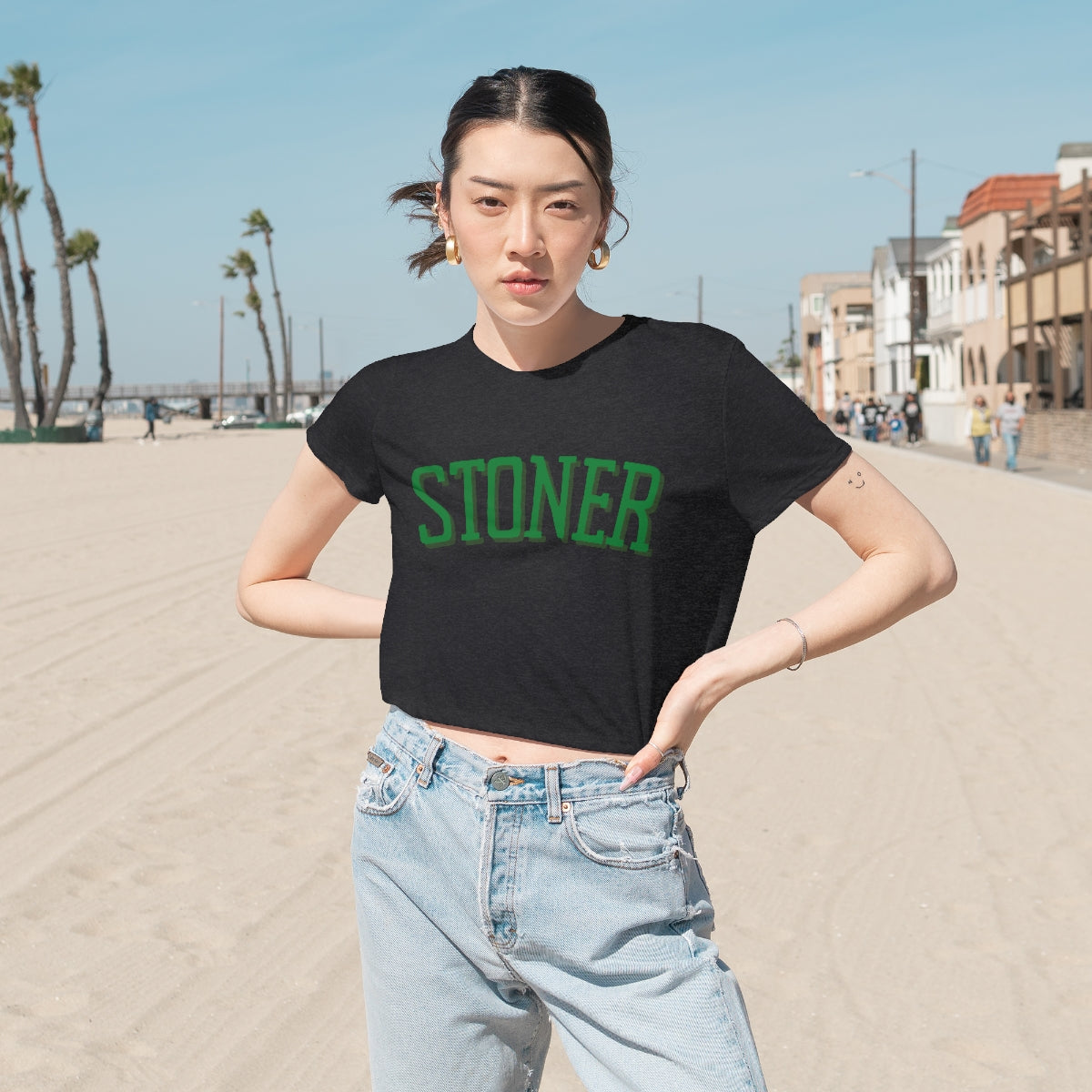 "Stoner" Cropped Tee