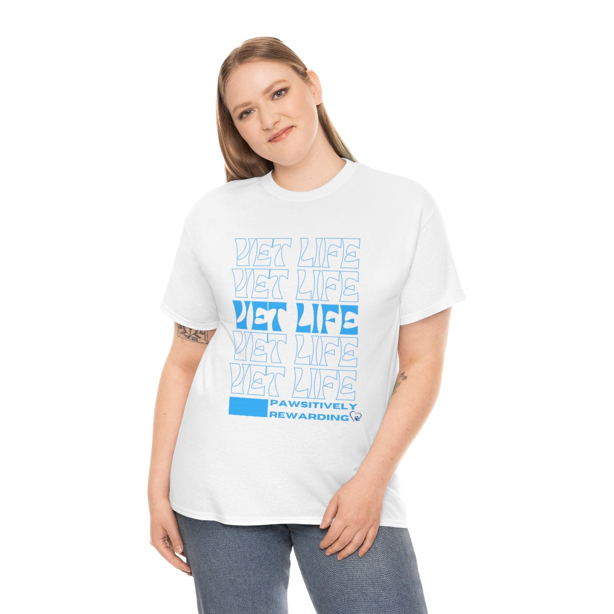 "Vet Life: Pawsitively Rewarding" Tee