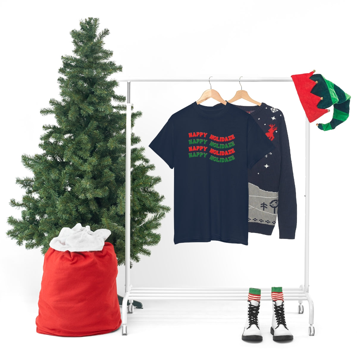 "Happy Holidaze", Tee