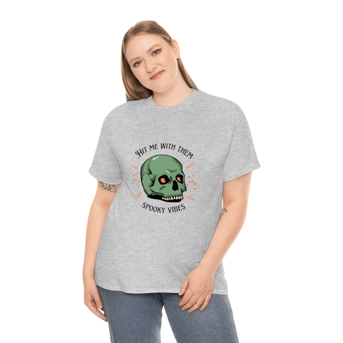 "Hit me with them spooky vibes" Cotton Tee