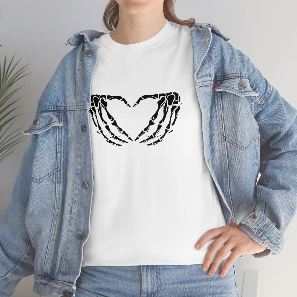 Skeleton Heart Cotton Tee