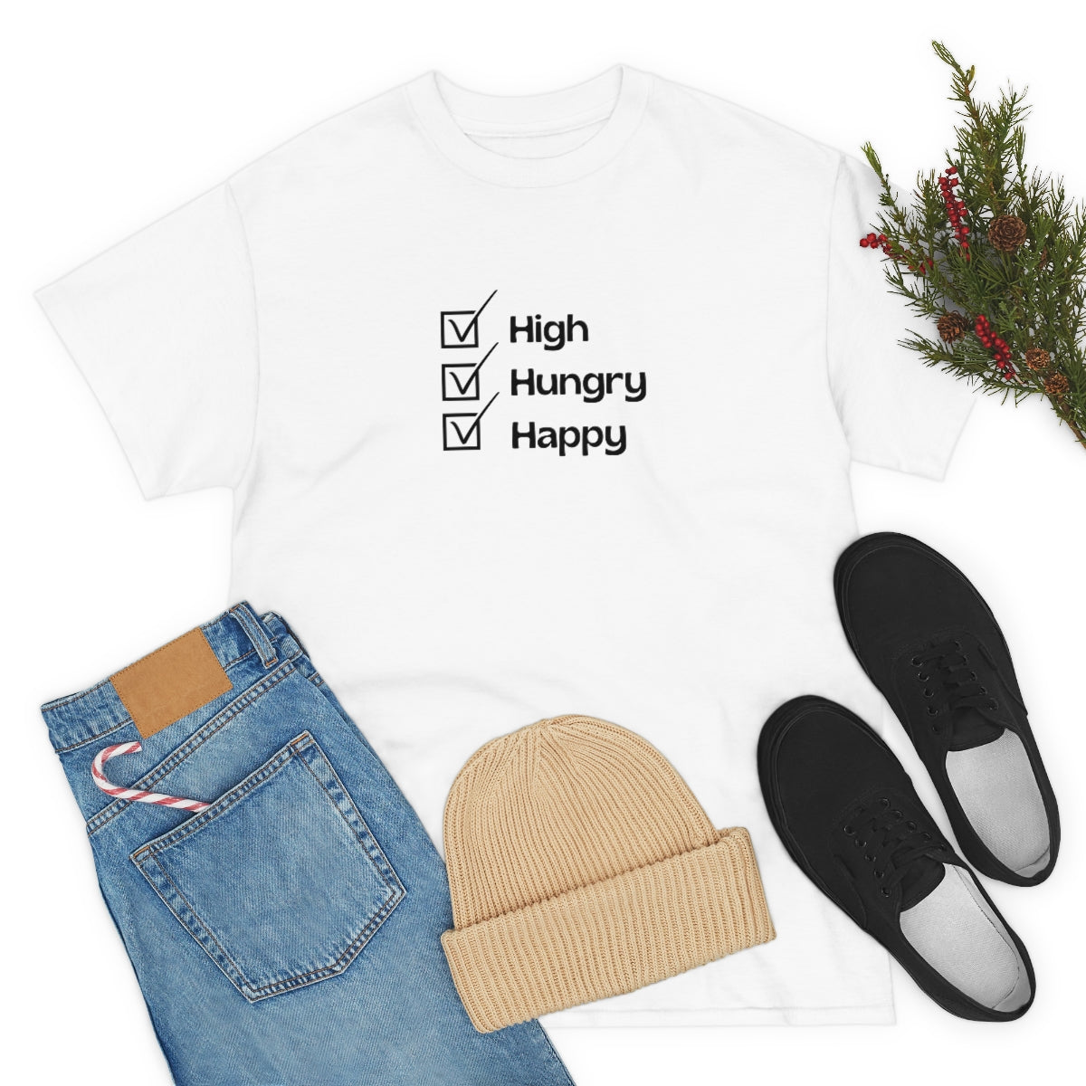 "High, Hungry, Happy" Tee