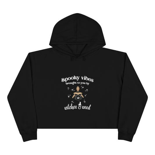 Witches & Weed Crop Hoodie