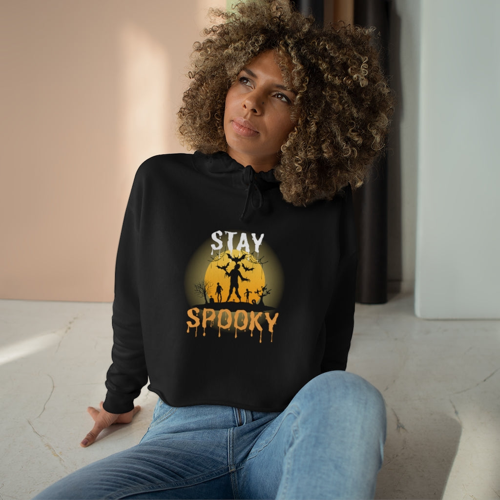 Stay Spooky Crop Hoodie