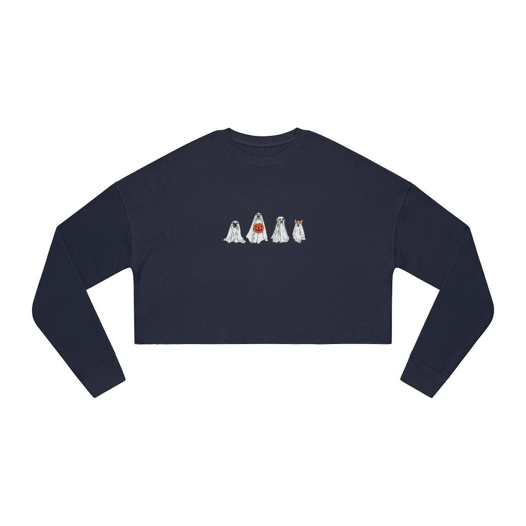 Ghost Puppies Cropped Sweatshirt