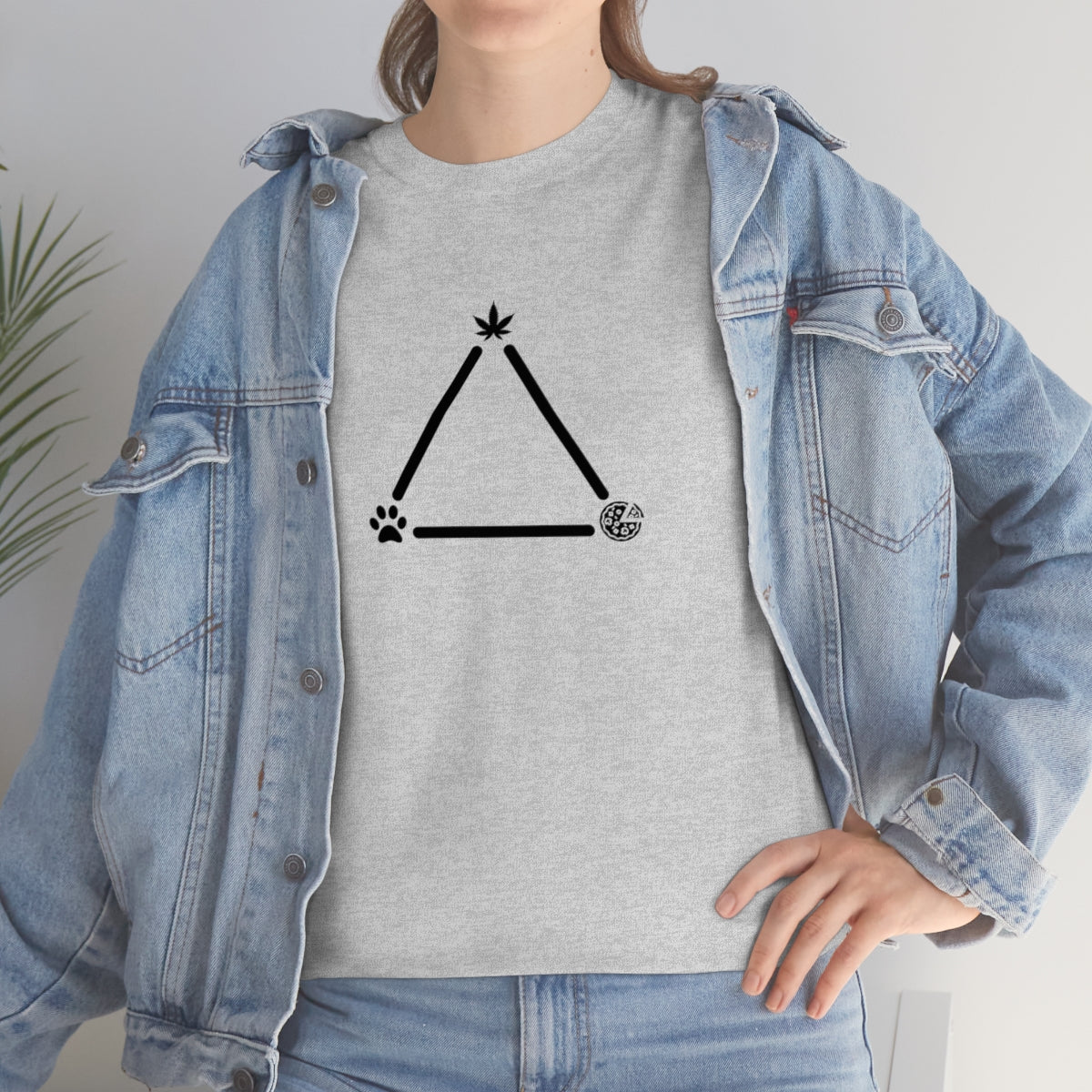 Pot, Puppies, Pizza Triangle Tee