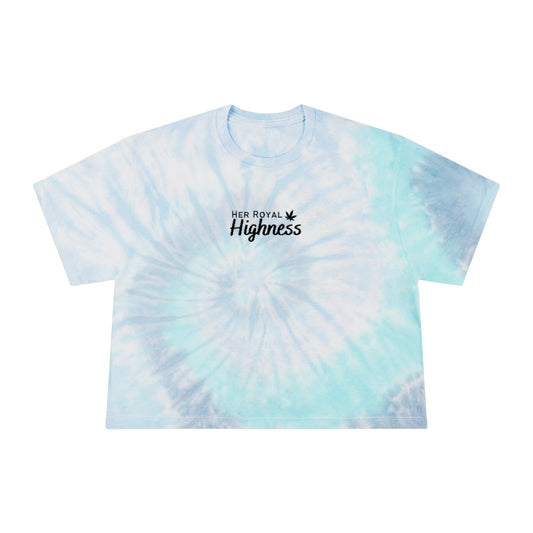 "Her Royal Highness" Tie-Dye Crop Tee