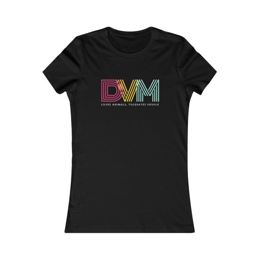 "DVM: loves animals, tolerates people" Women's Tee