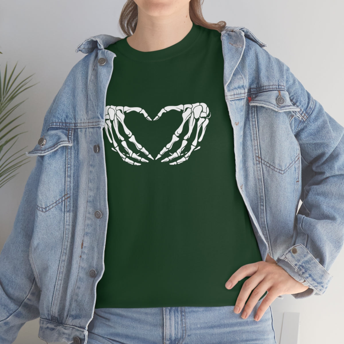 Skeleton Heart Cotton Tee