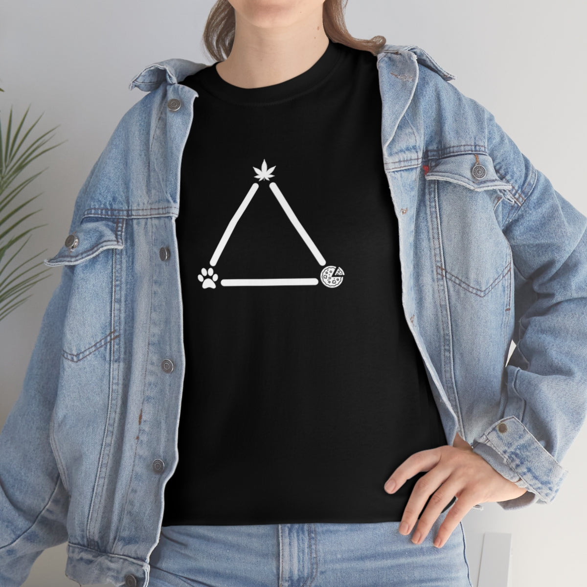 Pot, Puppies, Pizza Triangle Tee