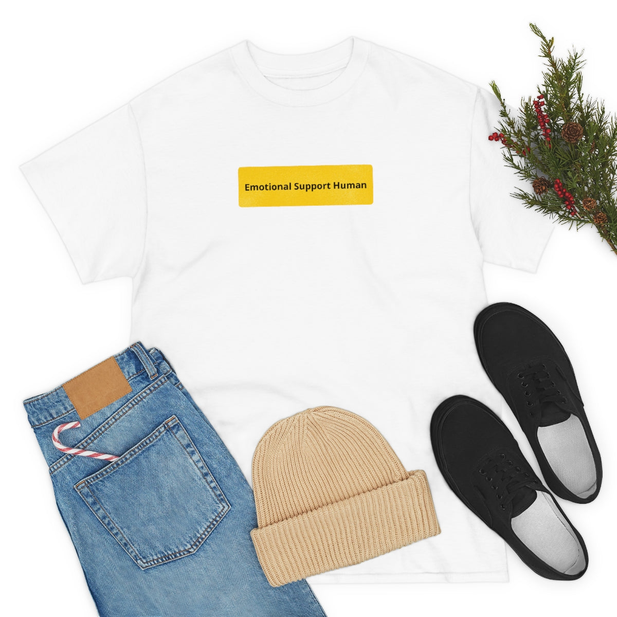 "Emotional Support Human" Tee