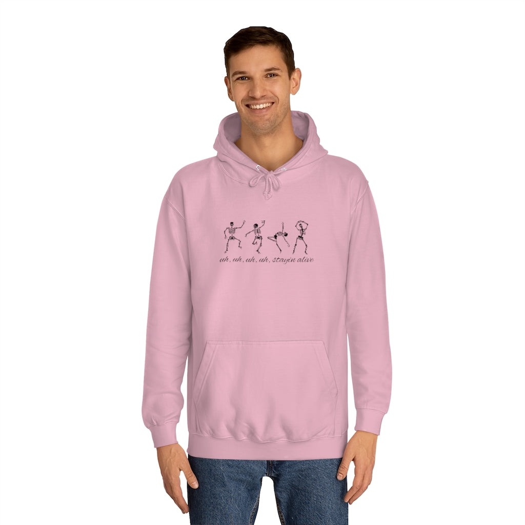 "Stayin' Alive" - Dancing Skeletons Hoodie