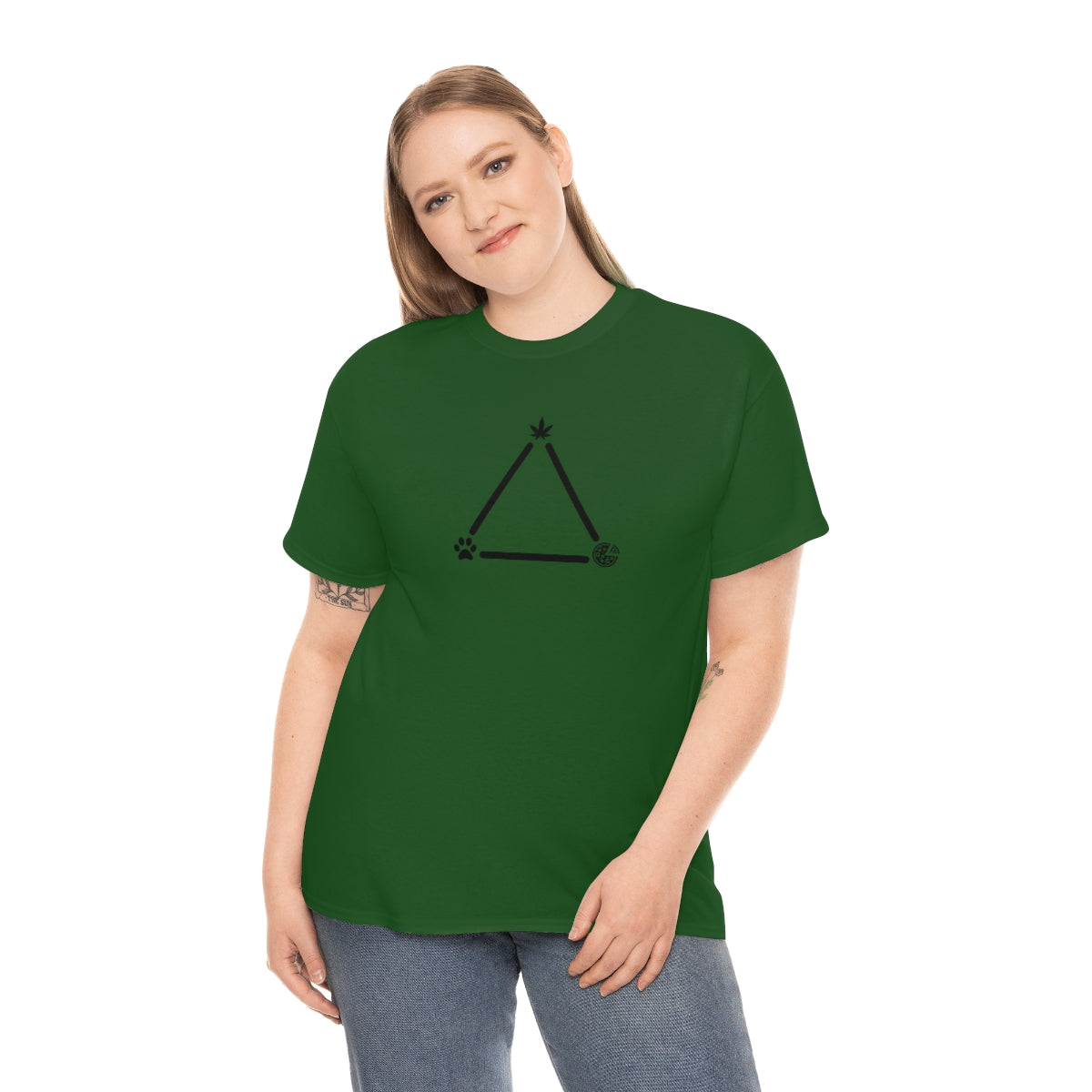 Pot, Puppies, Pizza Triangle Tee