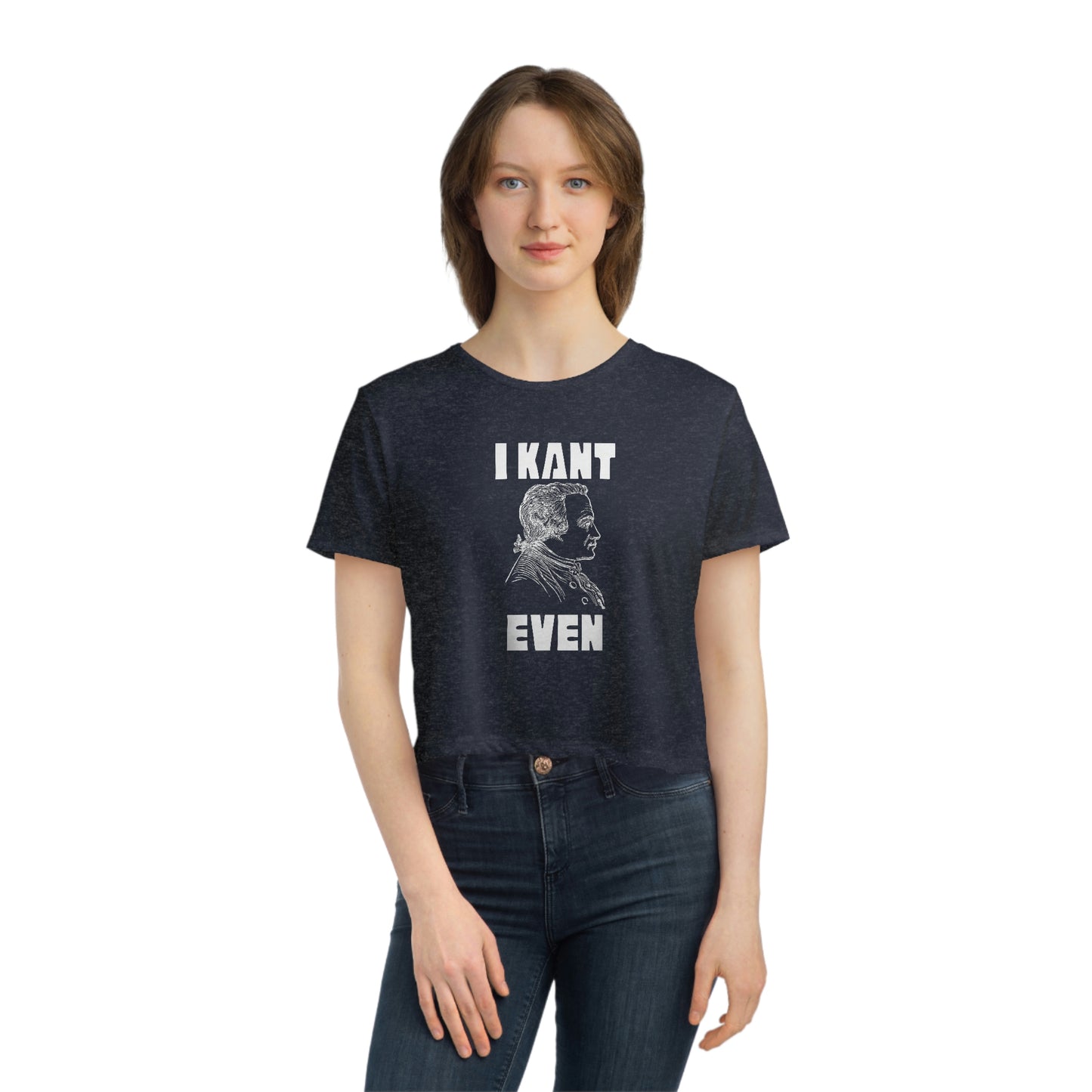 "I Kant even" Immanuel Kant, Cropped Tee