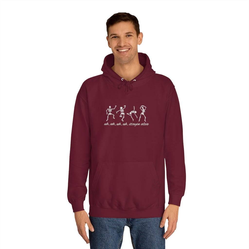 "Stayin' Alive" - Dancing Skeletons Hoodie