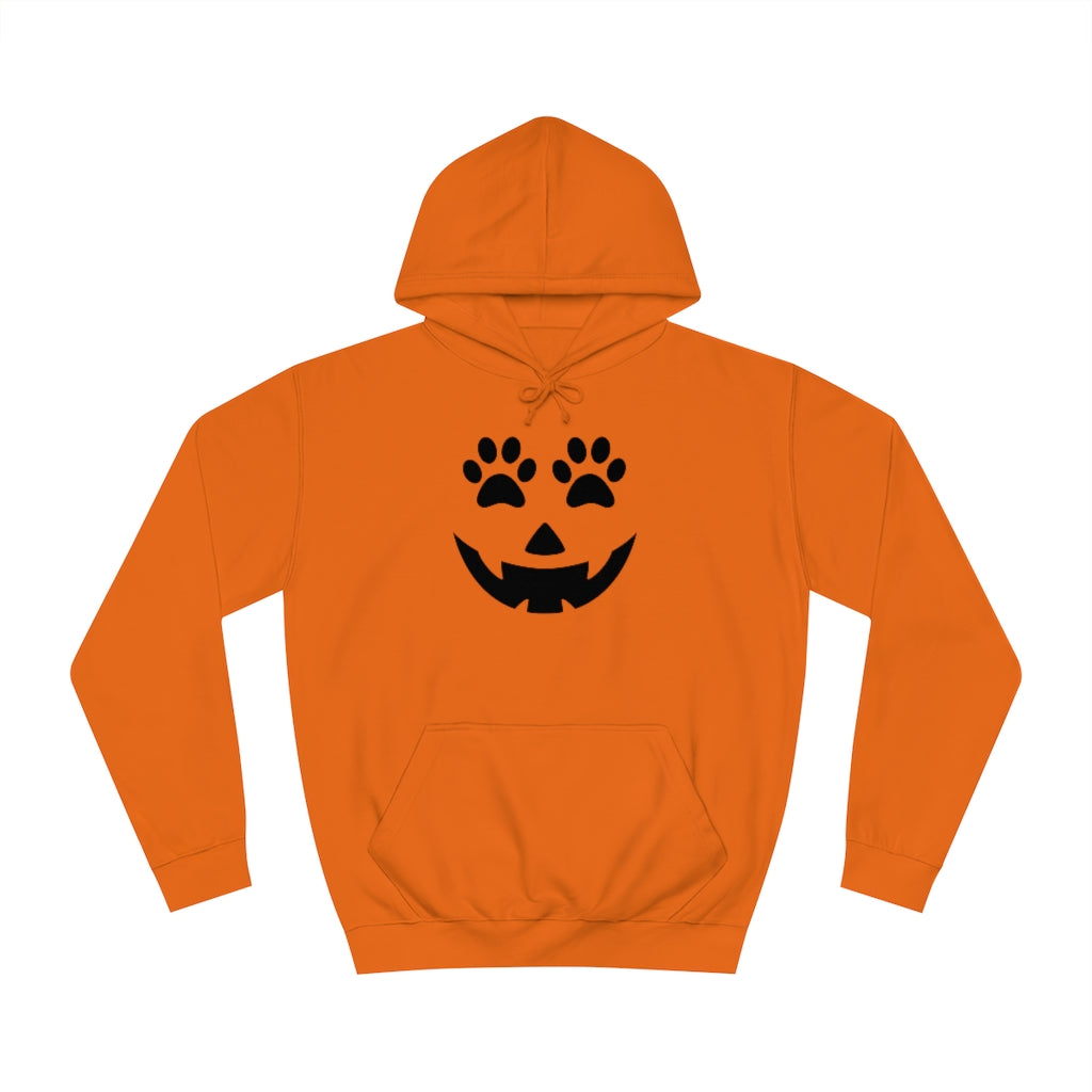 Pumpkin Face with Paw Eyes Hoodie