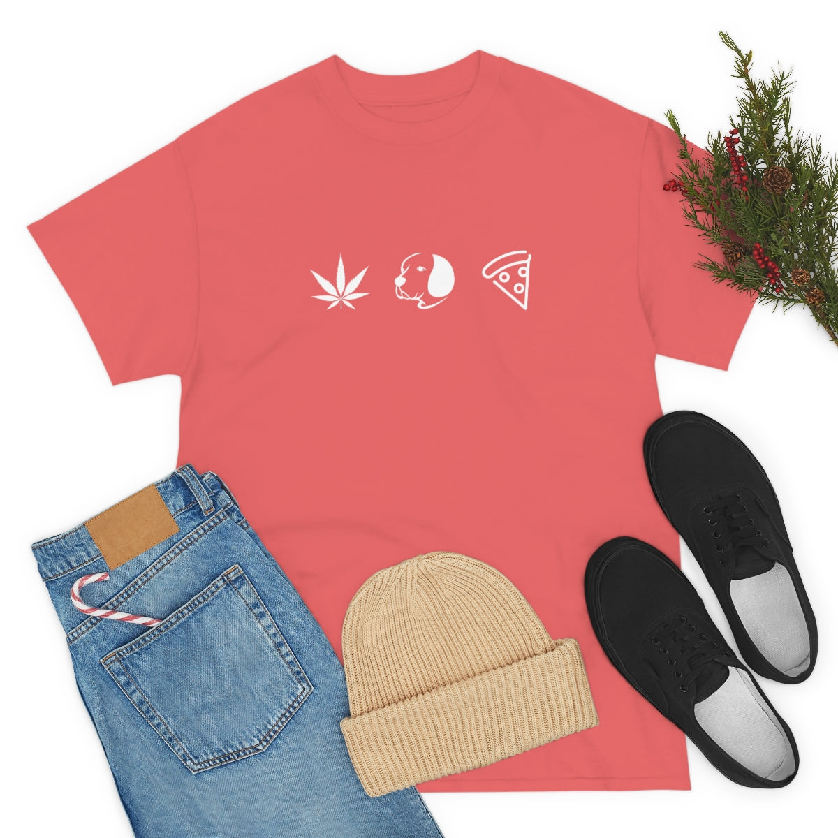 Pot, Puppies, Pizza, Tee