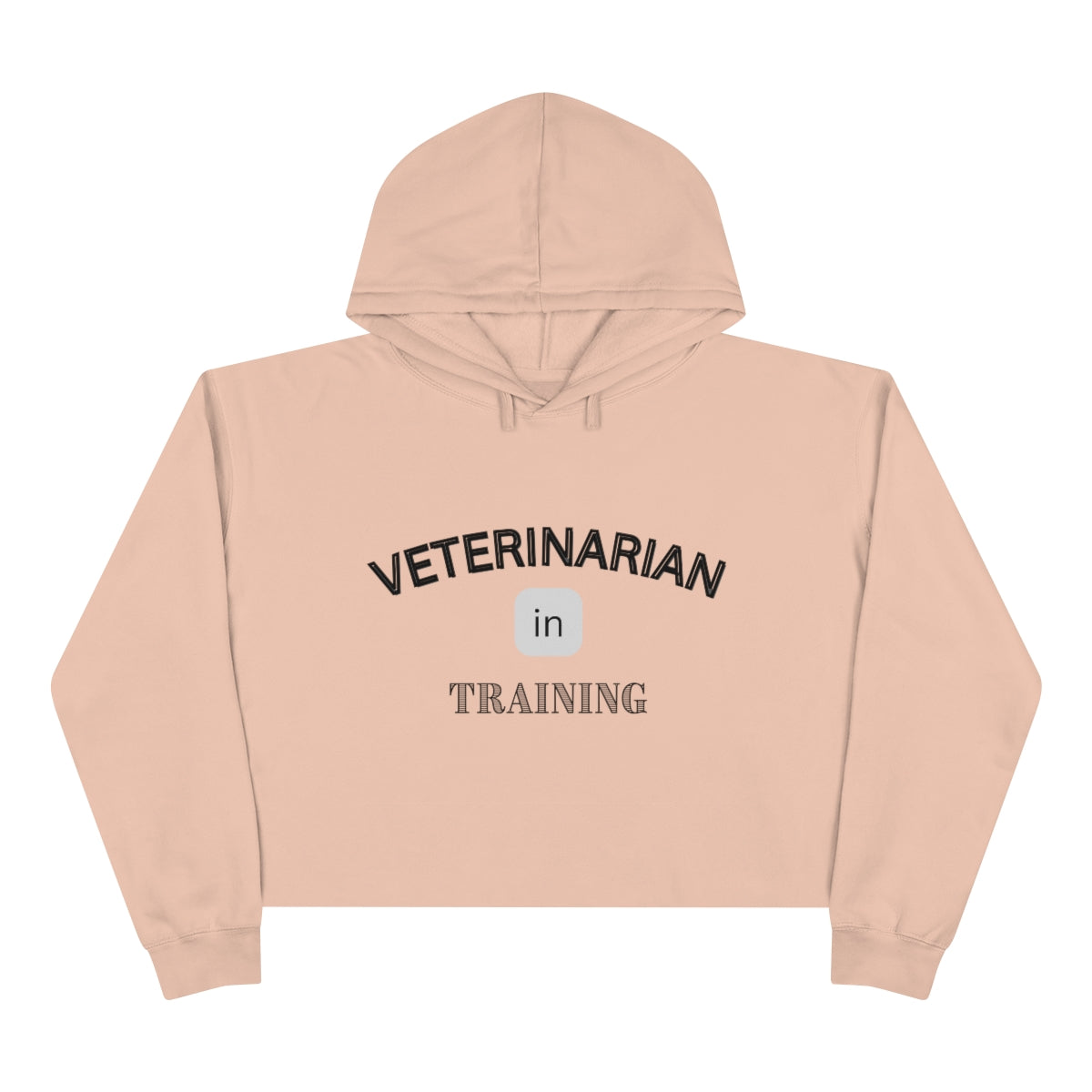 "Veterinarian in training" Crop Hoodie