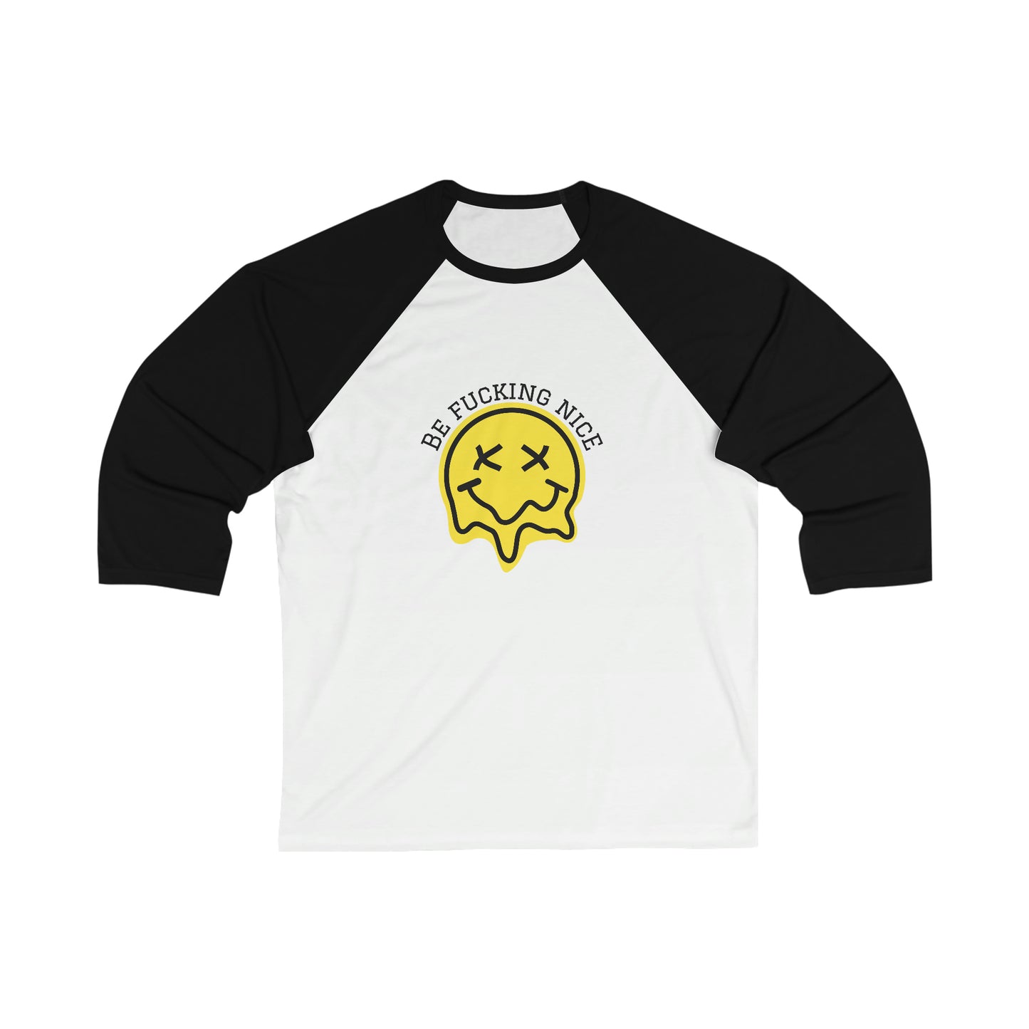 "Be fucking nice. We're all doing our best", Baseball Tee