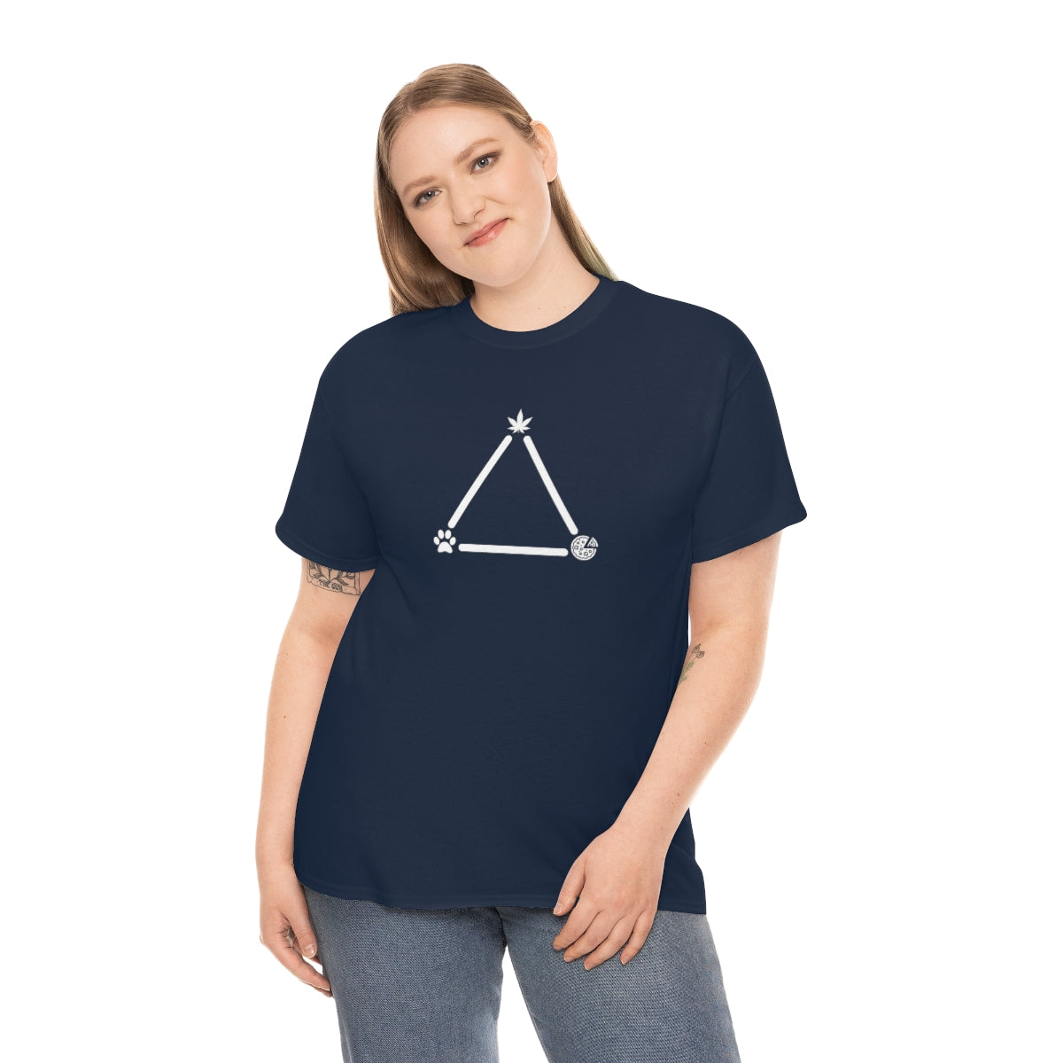 Pot, Puppies, Pizza Triangle Tee