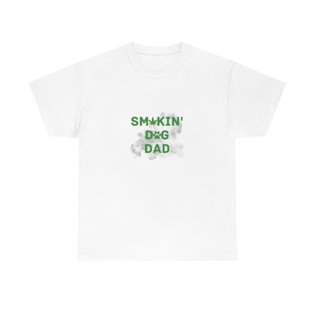 "Smokin' Dog Dad" Cotton Tee