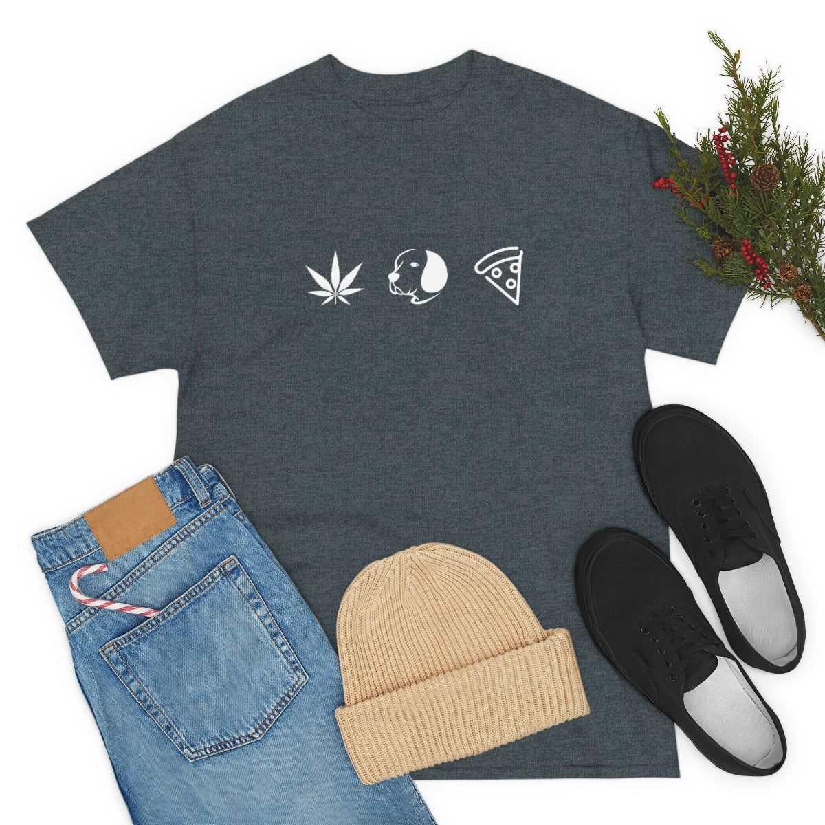 Pot, Puppies, Pizza, Tee