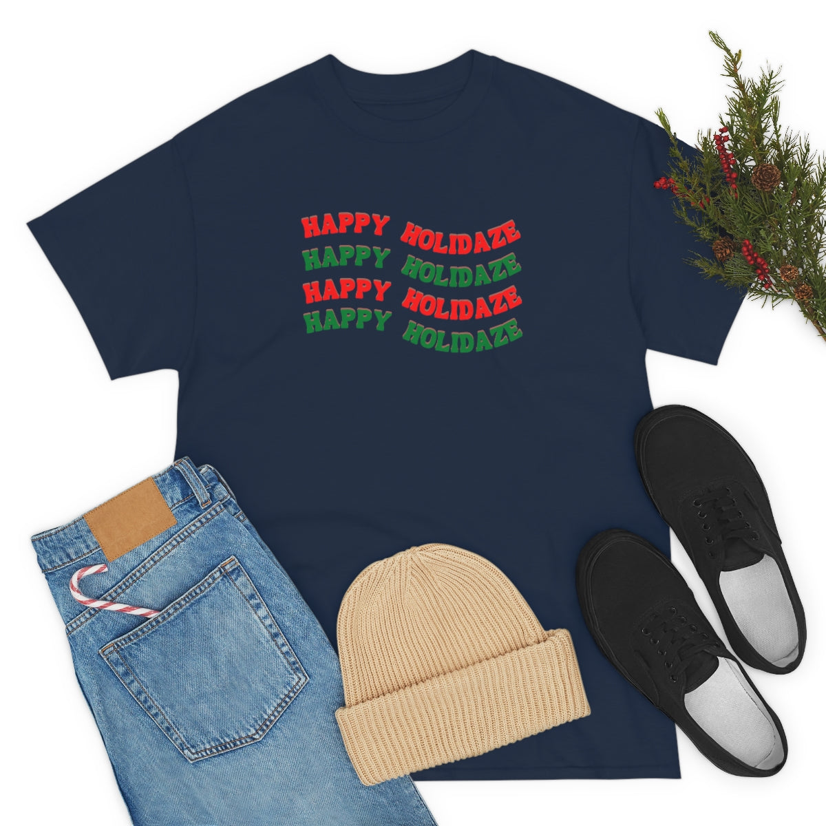 "Happy Holidaze", Tee