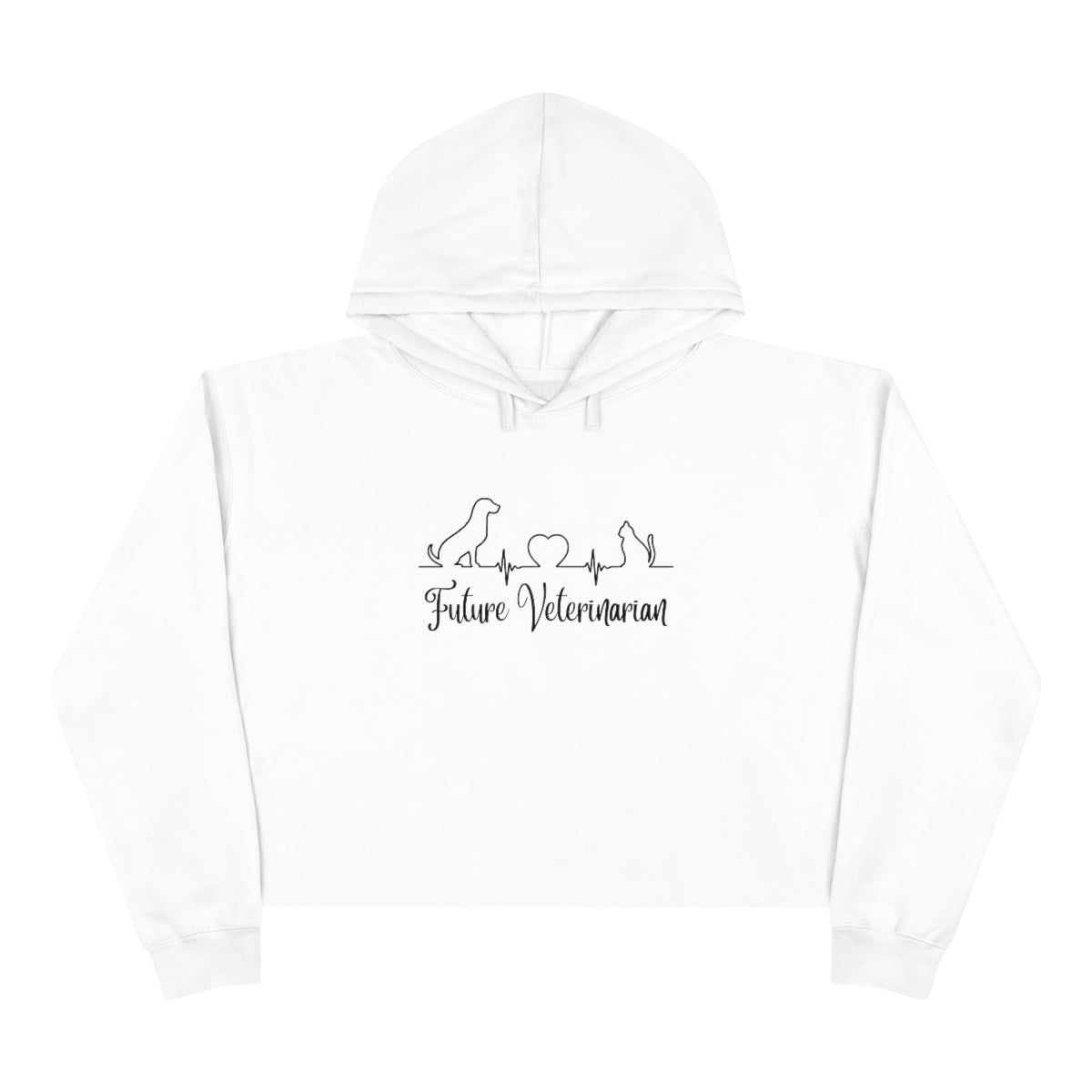 "Future Veterinarian" Crop Hoodie