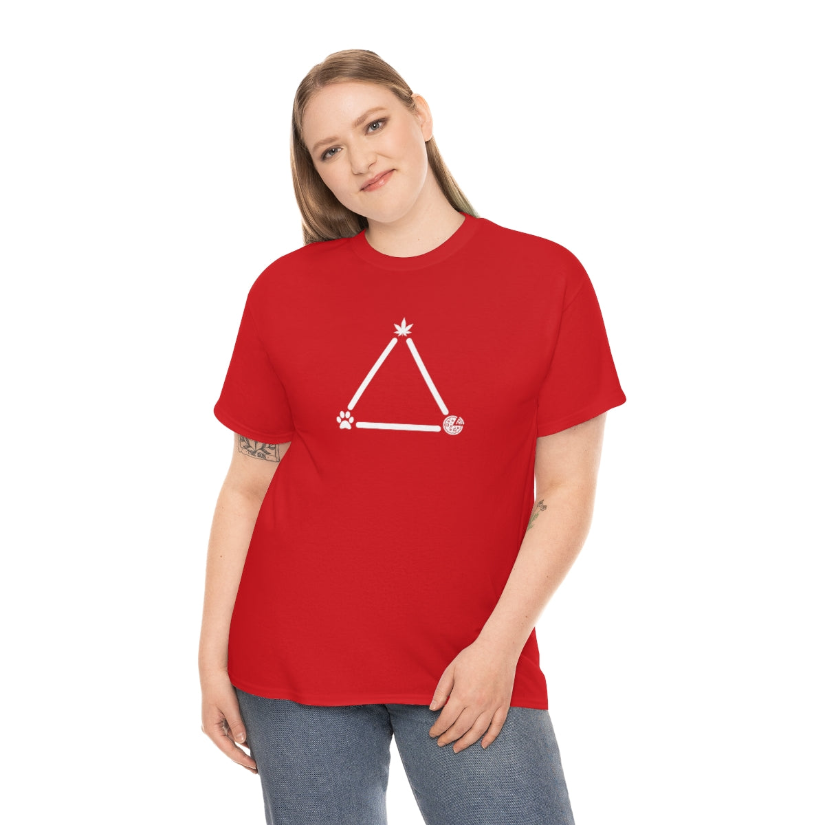 Pot, Puppies, Pizza Triangle Tee