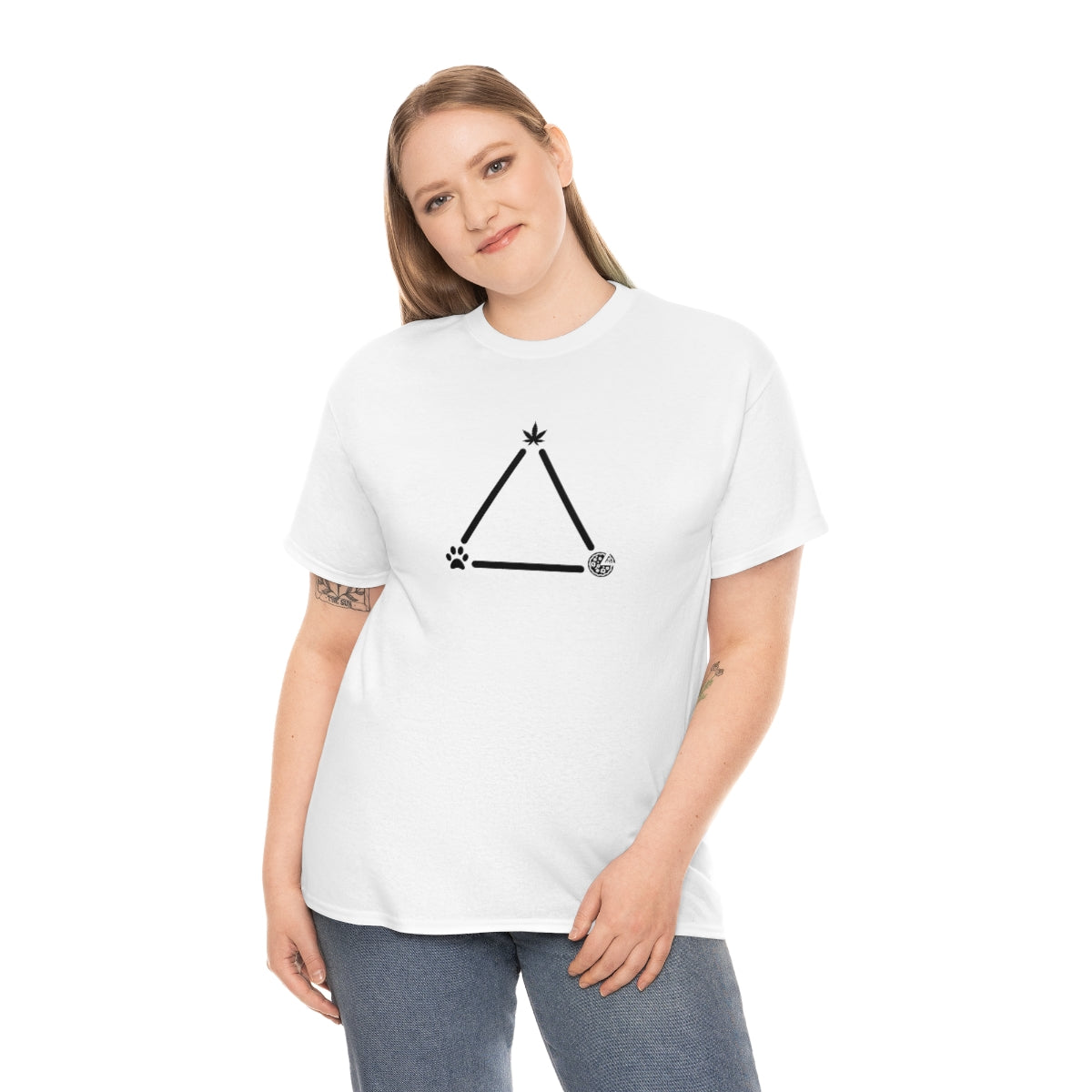 Pot, Puppies, Pizza Triangle Tee