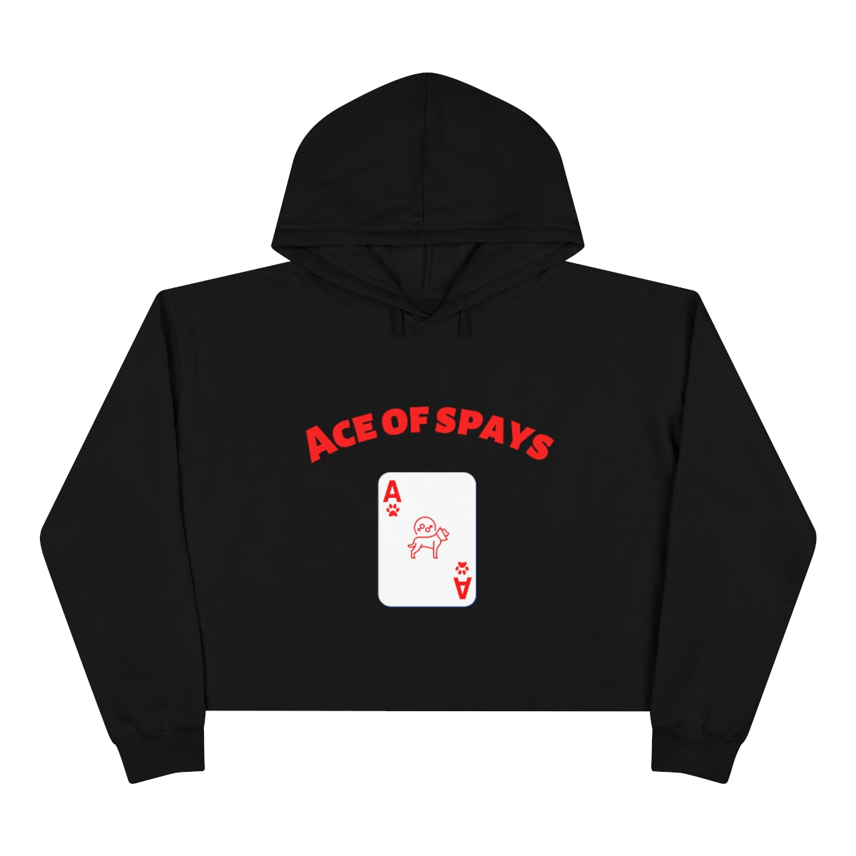 "Ace of Spays" Crop Hoodie