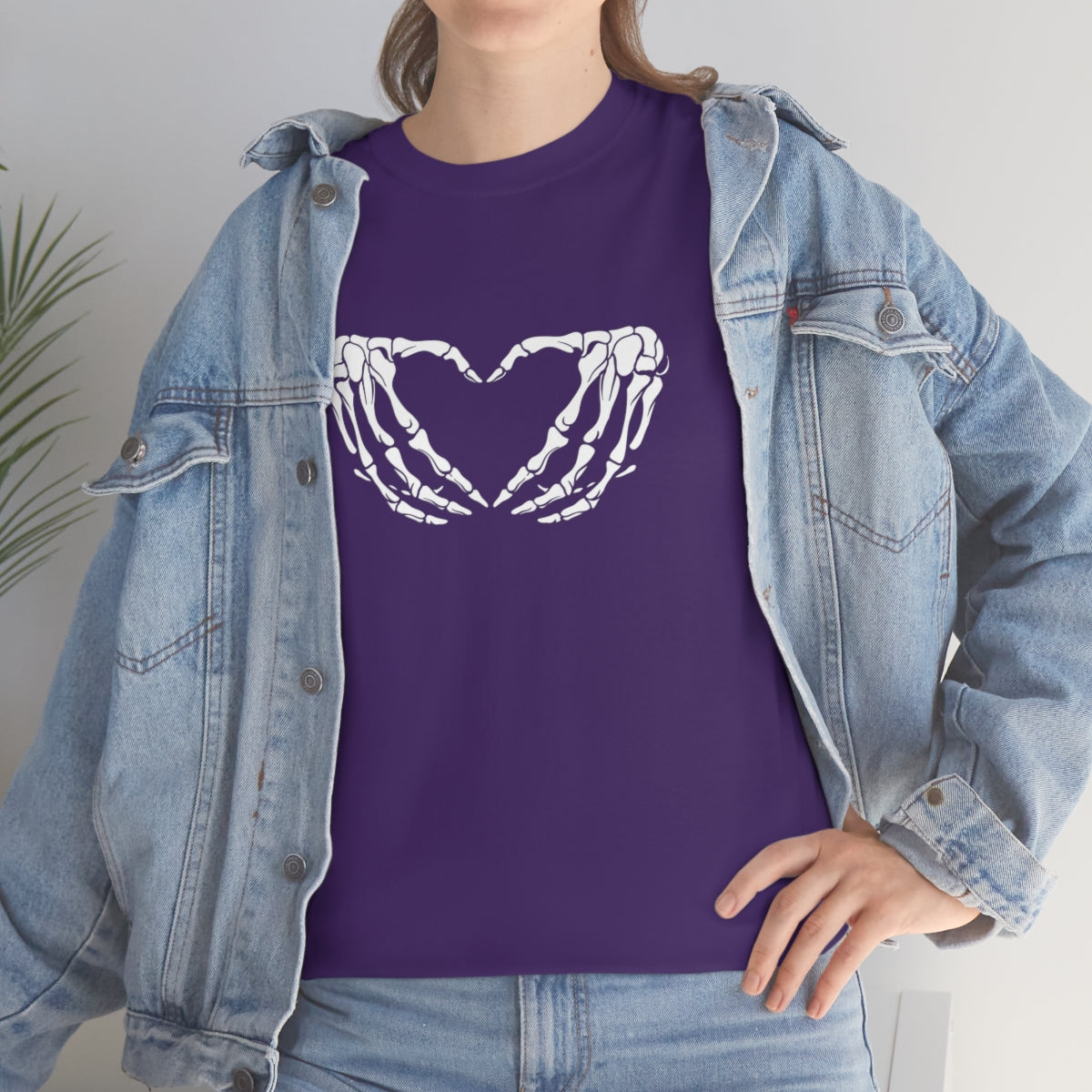 Skeleton Heart Cotton Tee