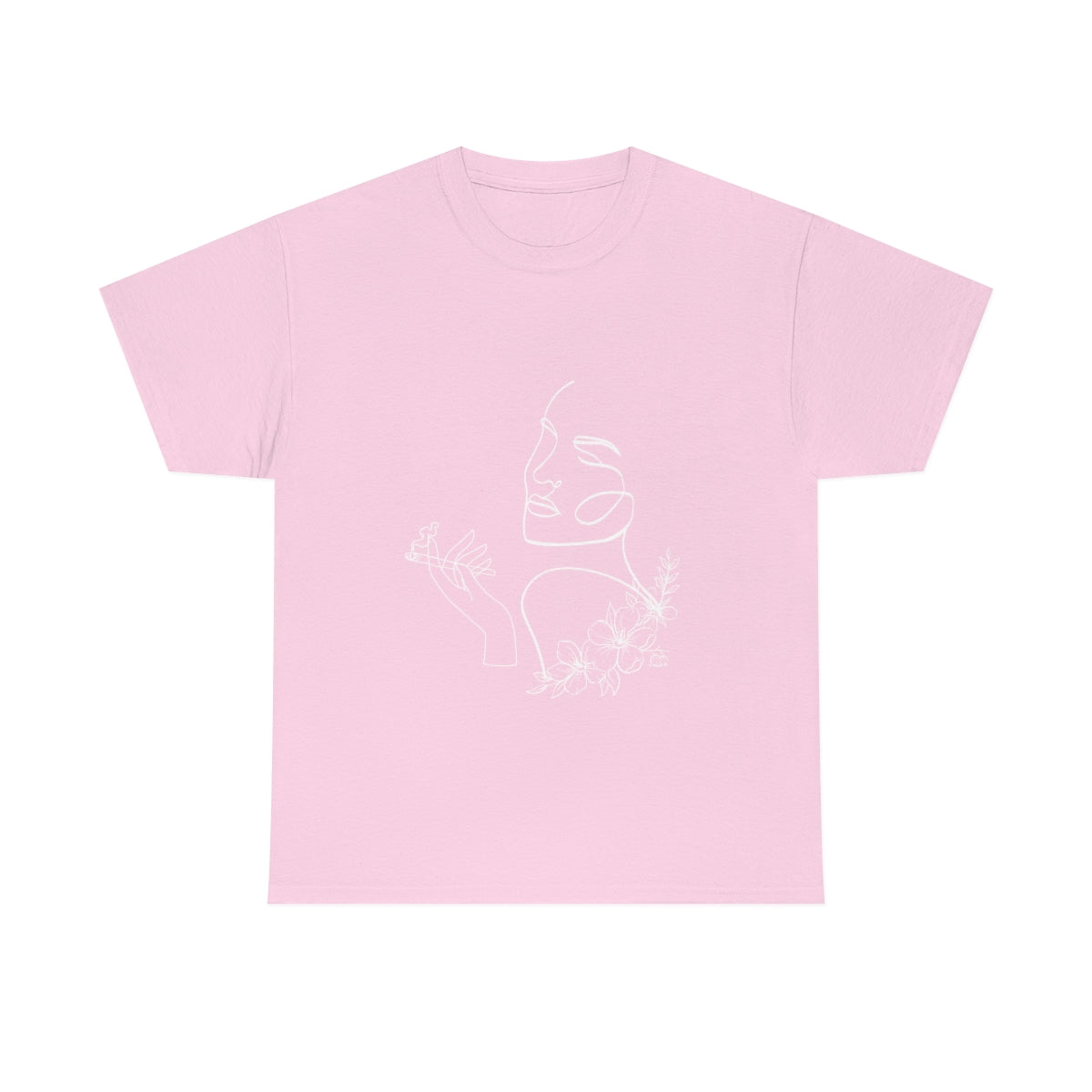 Smoking Woman Cotton Tee