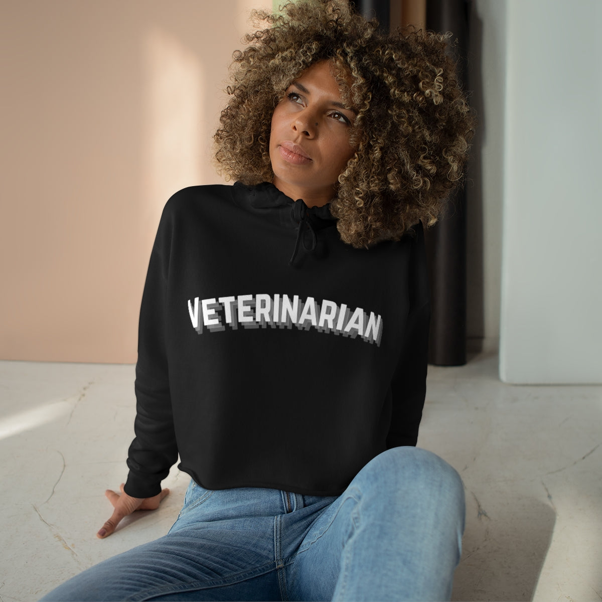 "Veterinarian" Crop Hoodie