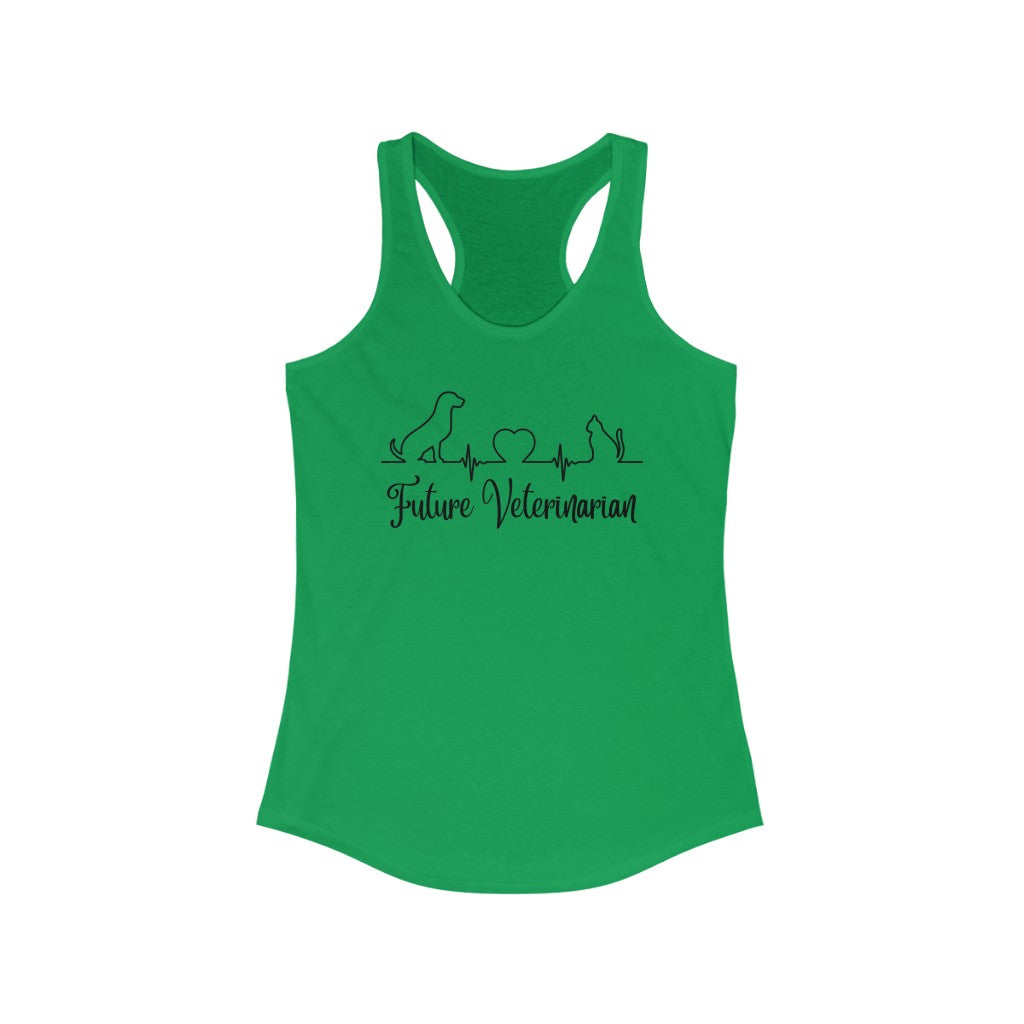 "Future Veterinarian" Racerback Tank