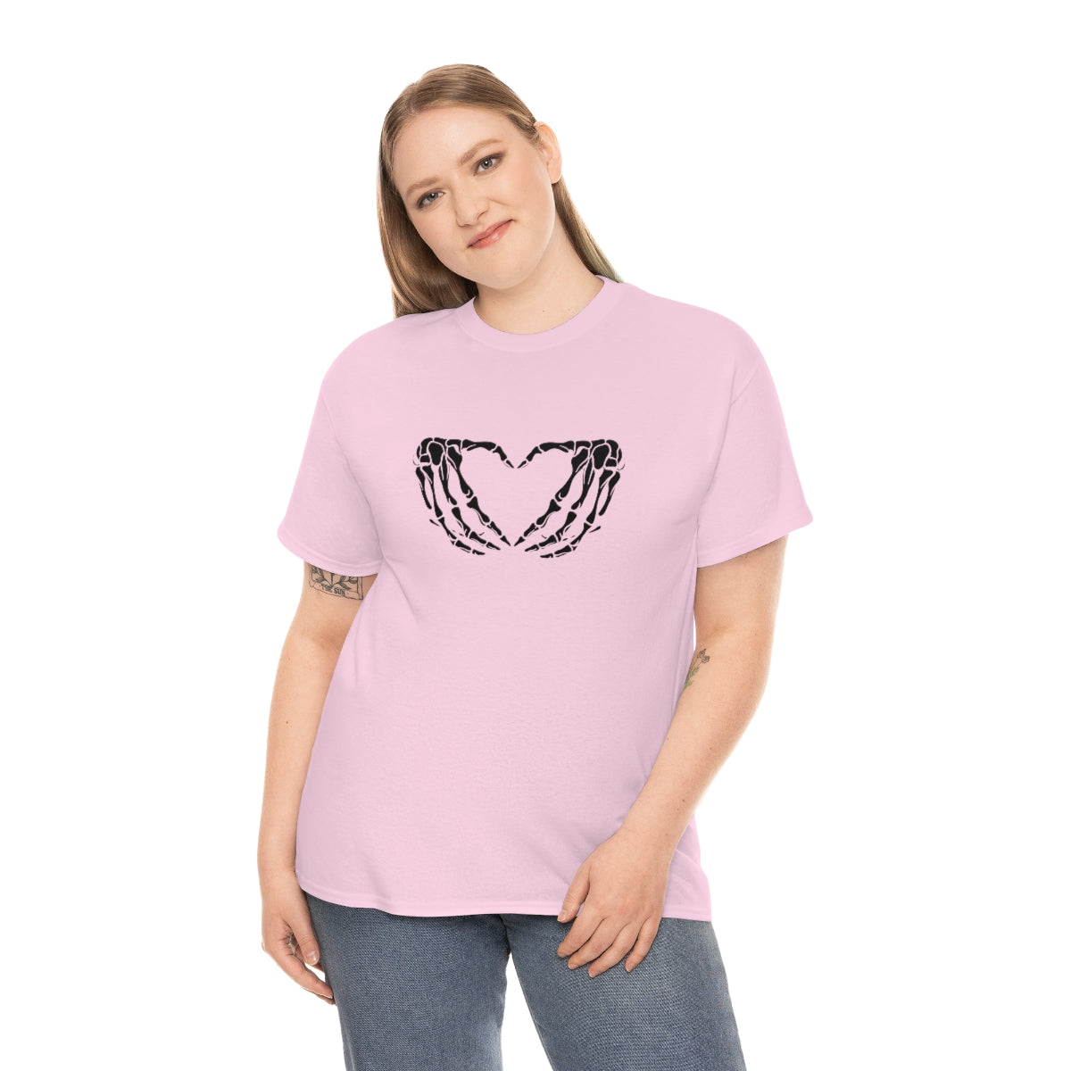 Skeleton Heart Cotton Tee