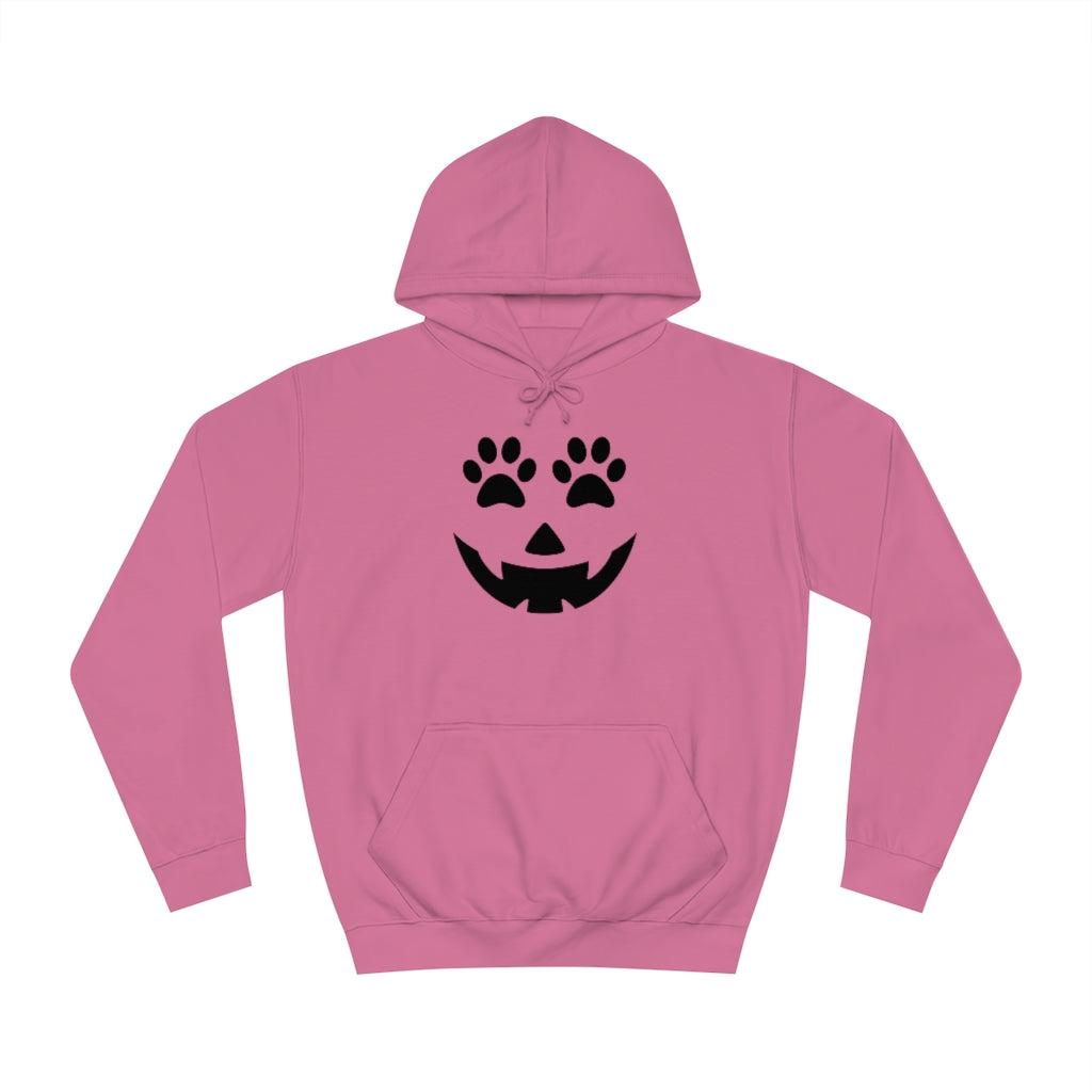 Pumpkin Face with Paw Eyes Hoodie