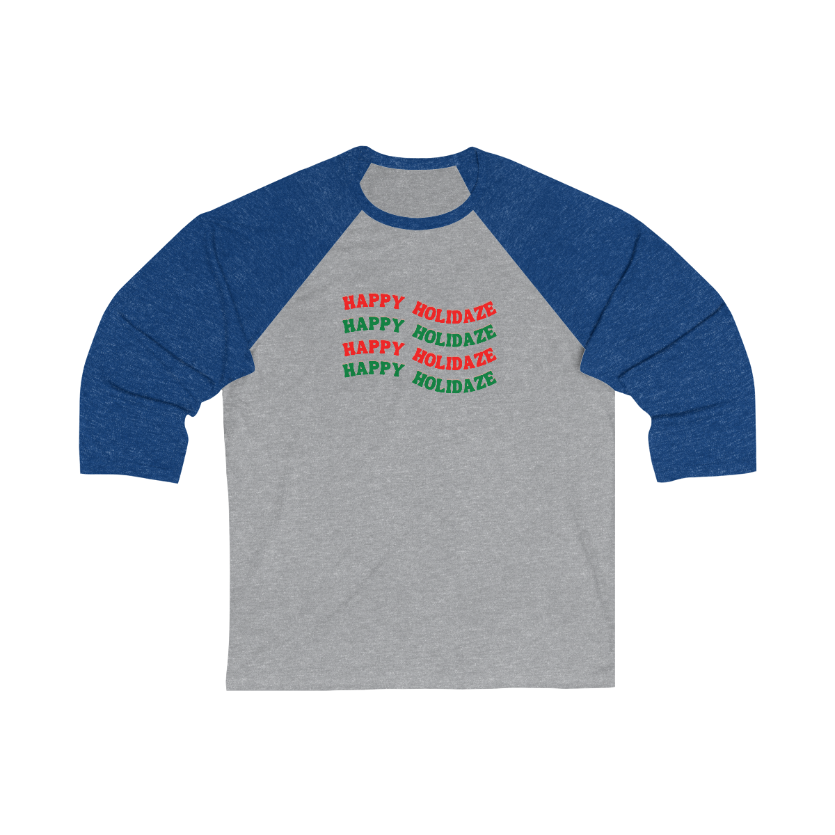 "Happy Holidaze", Baseball Tee