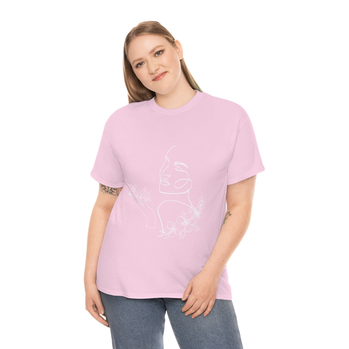 Smoking Woman Cotton Tee