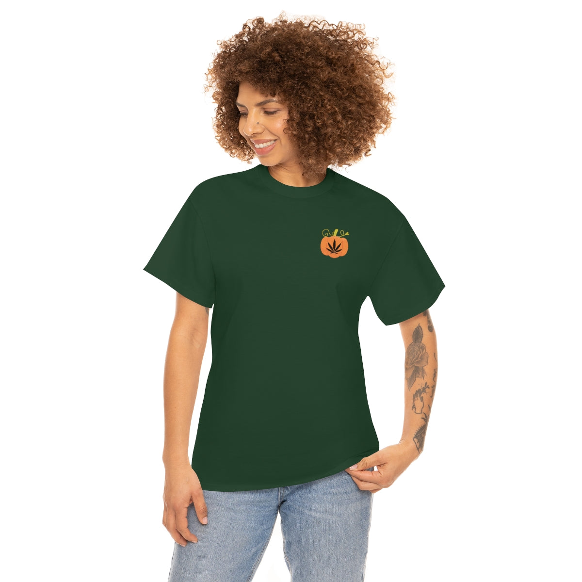 Pumpkin Weed Leaf, Tee