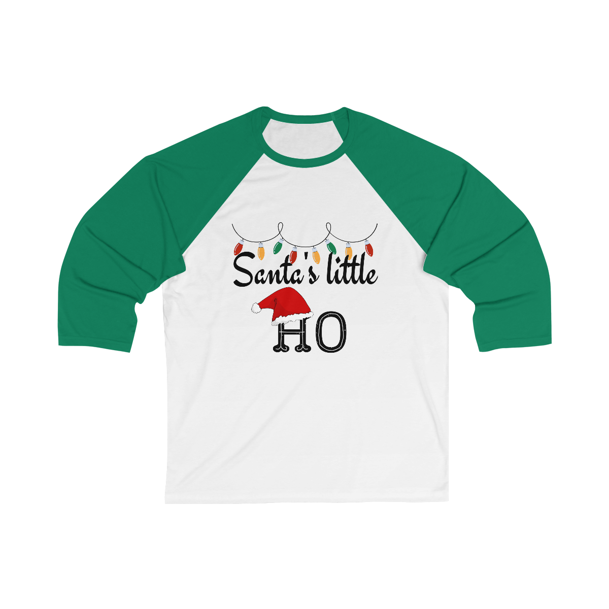 "Santa's Little Ho", Baseball Tee